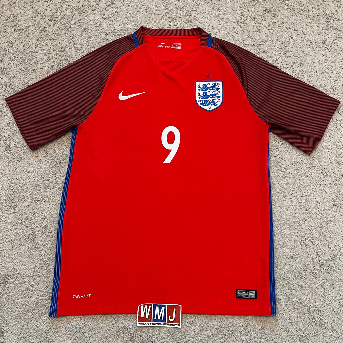 England 2016 EURO away x Harry Kane #9 (M)