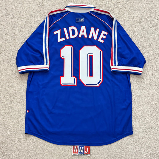 France 1998 World Cup home x Zinedine Zidane #10 (XL)