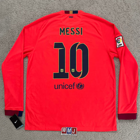 Barcelona 2014/15 away LONG SLEEVES x Messi #10 (XL) *BRAND NEW WITH TAGS