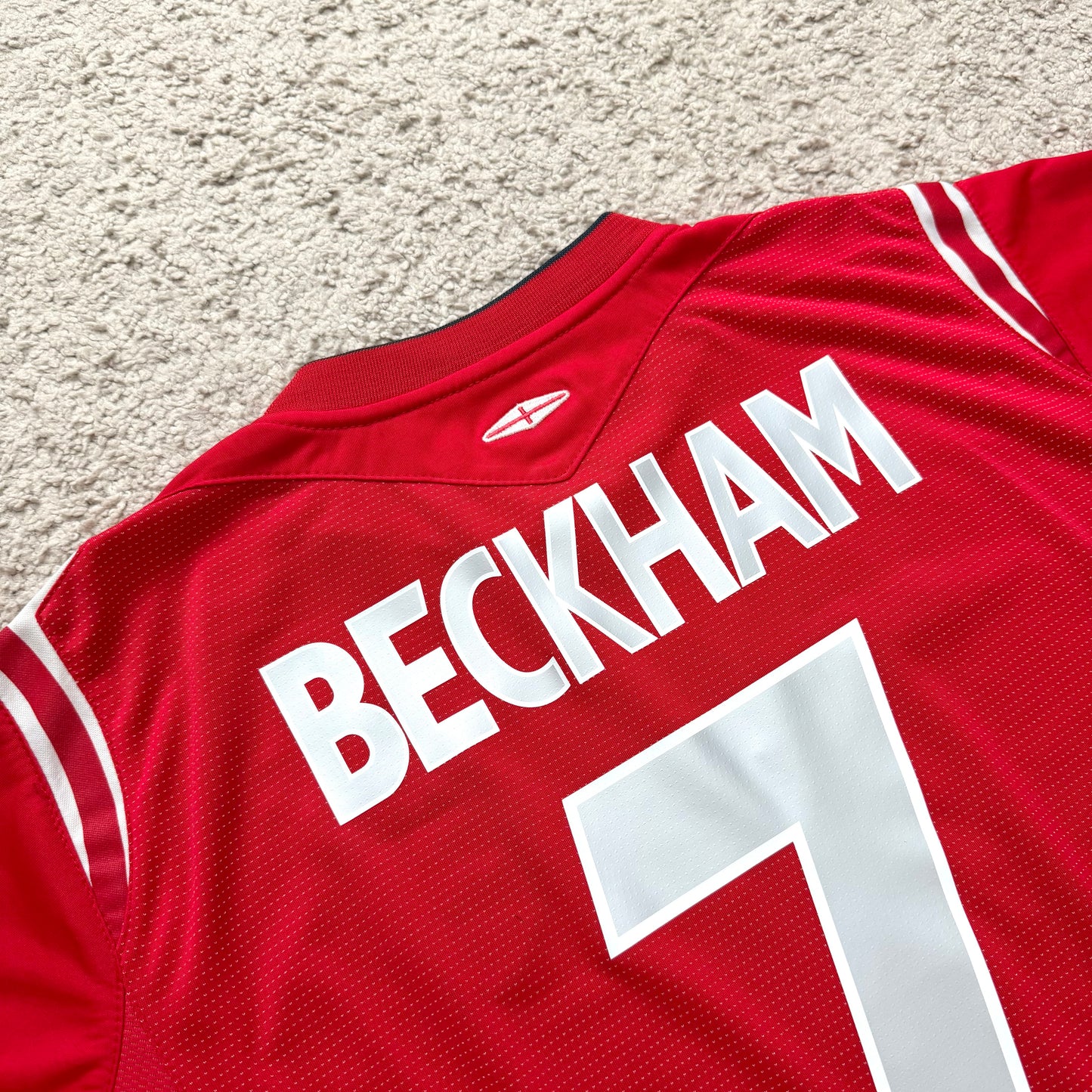 England 2004 EURO away x David Beckham #7 (M)