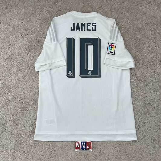 Real Madrid 2015/16 home x James Rodriguez #10 (XL)