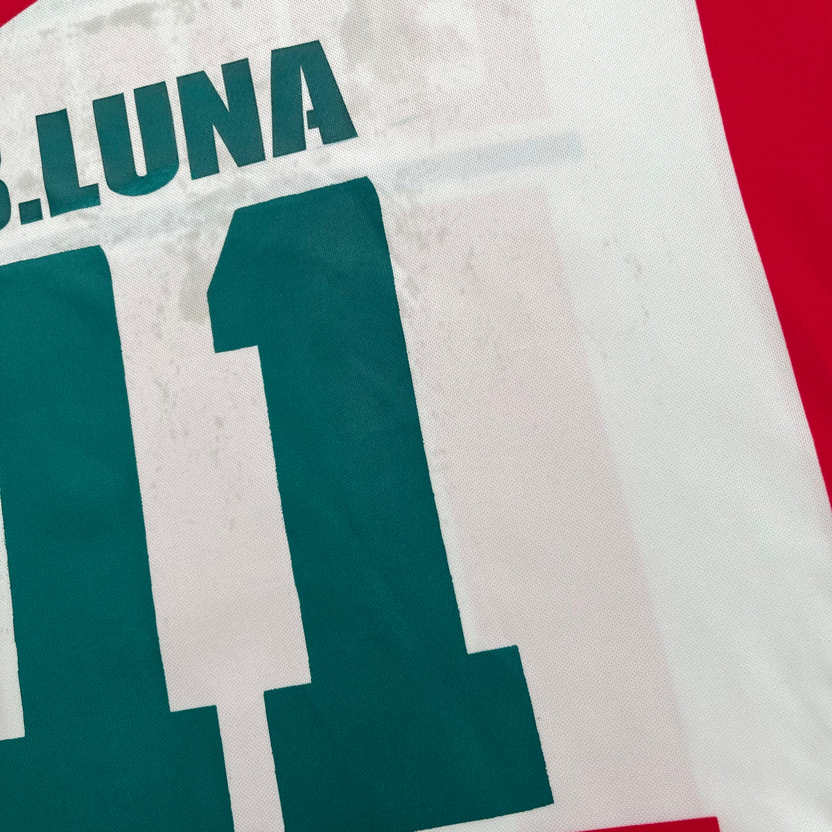 Necaxa 2001/02 home x Braulio Luna #11 (XL)