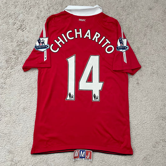 Manchester United 2010/11 home x Chicharito Hernandez #14 (M)