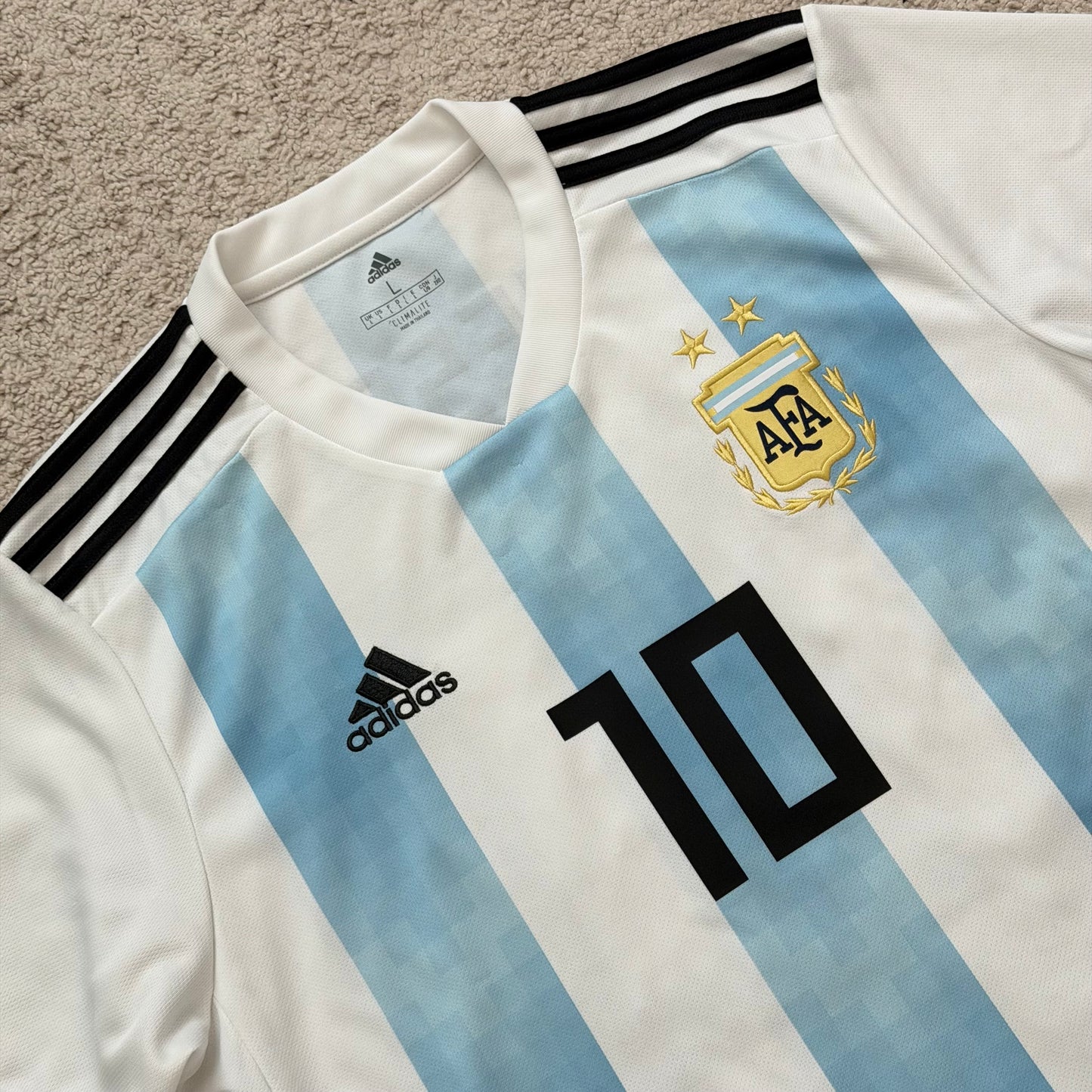Argentina 2018 World Cup home x Messi #10 (L)