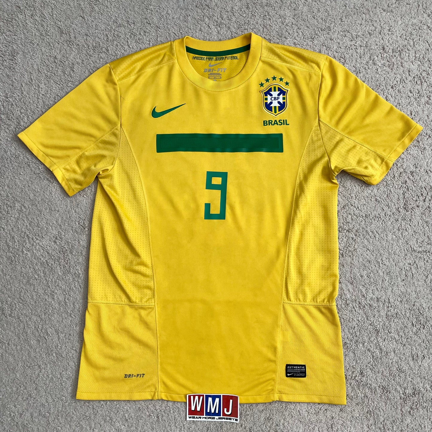 Brazil 2011 home x Ronaldo Nazario FAREWELL #9 (M)