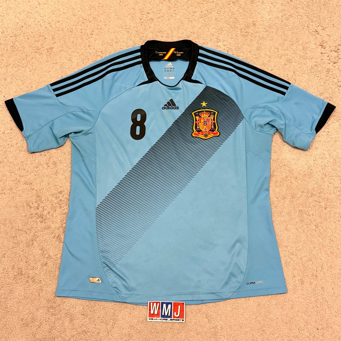 Spain 2012 EURO away x Xavi #8 (XL)