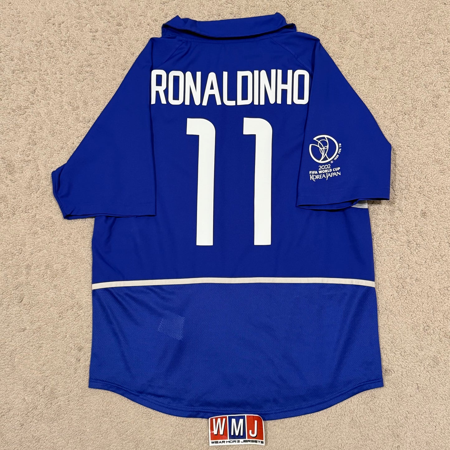 Brazil 2002 World Cup away x Ronaldinho #11 (M)