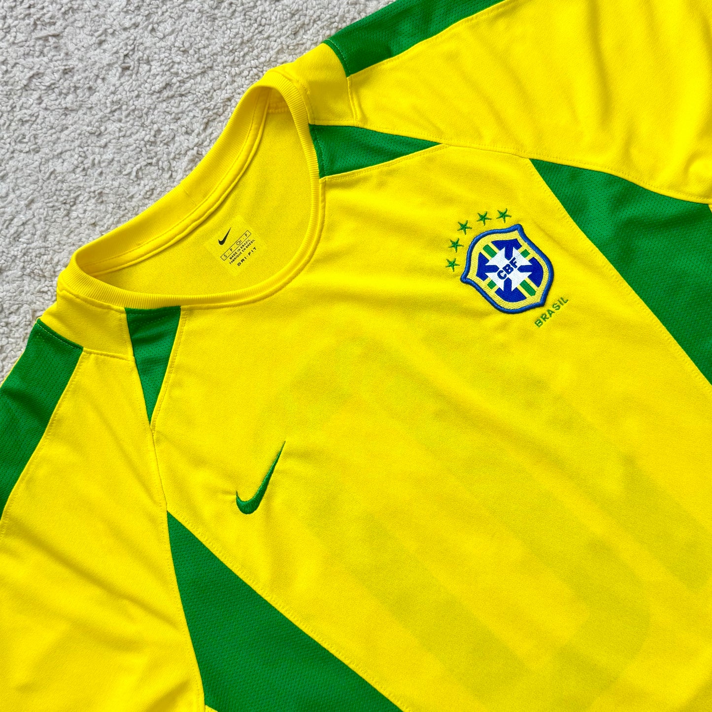 Brazil 2002 World Cup home #10 (S, fits like M)