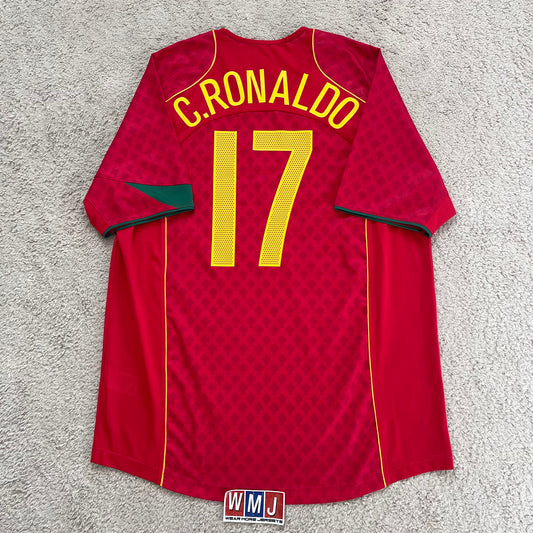 Portugal 2004 EURO home x Cristiano Ronaldo #17 (L)