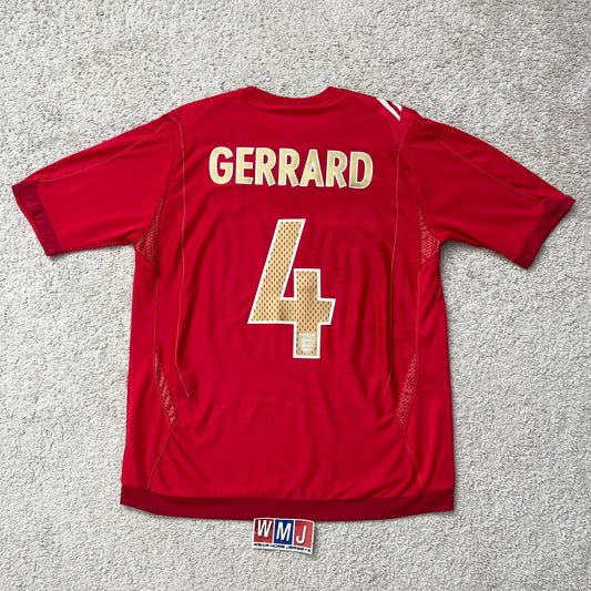 England 2006 World Cup away x Steven Gerrard #4 (L)