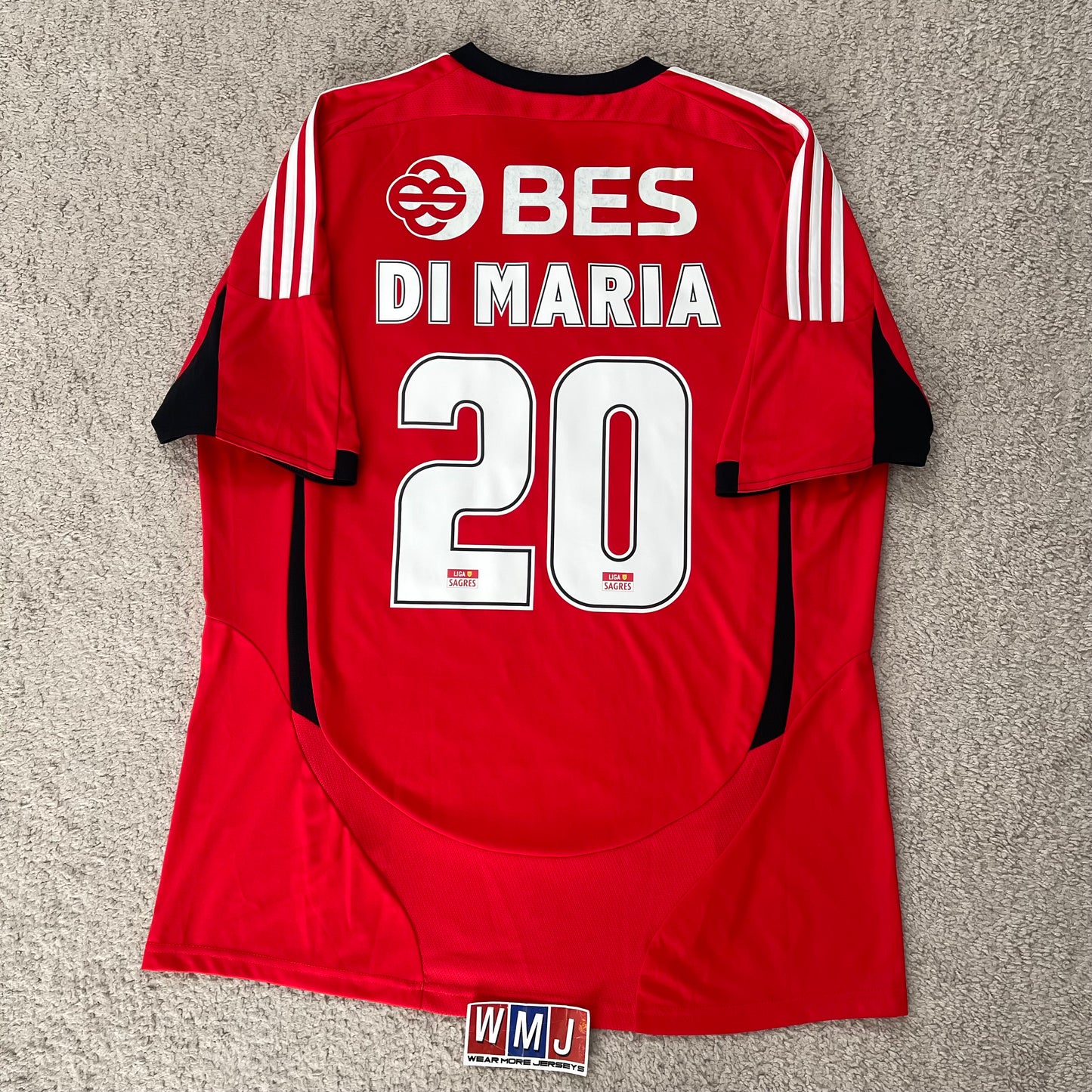 Benfica 2008/09 home x Angel Di Maria #20 (XL)