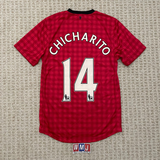 Manchester United 2012/13 home x Chicharito Hernandez #14 (S)