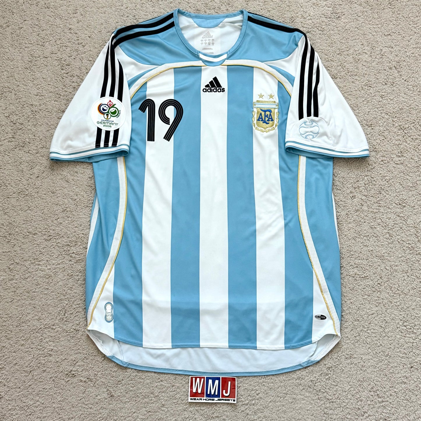 Argentina 2006 World Cup home x Messi #19 (L)