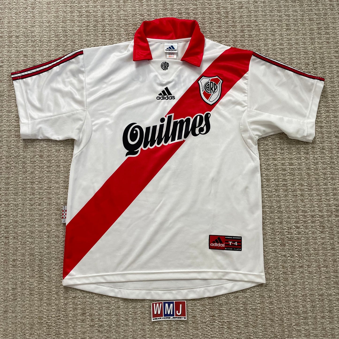 River Plate 1998/1999/2000 home x Aimar/Gallardo #10 (L)