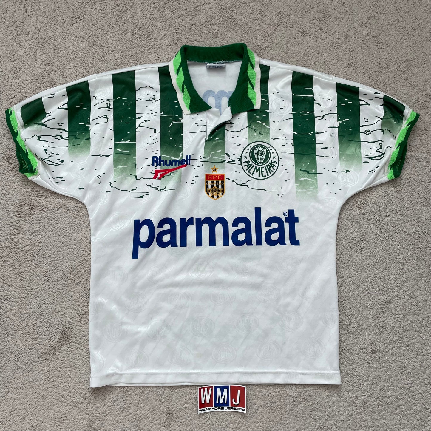 Palmeiras 1996 away x Djalminha #10 (S, runs BIG. Fits like a M, check measurements)