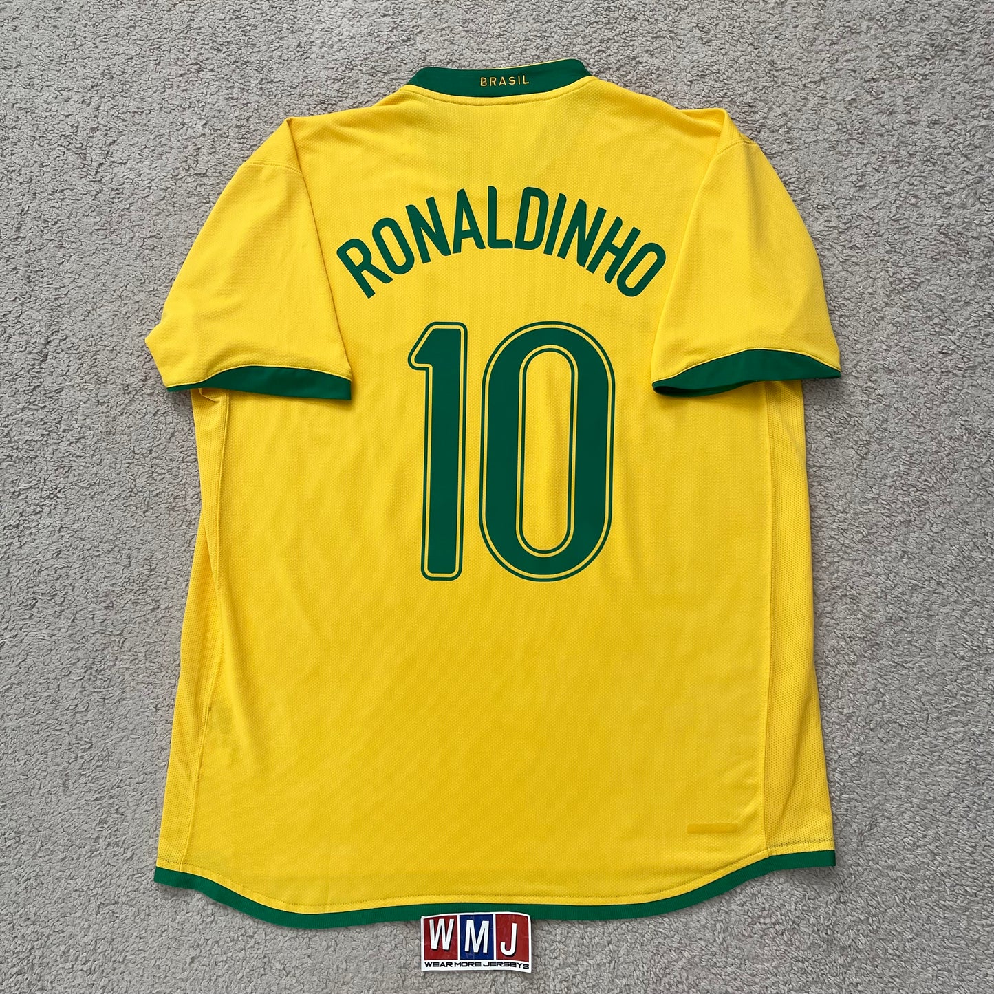 Brazil 2006 World Cup home x Ronaldinho #10 (XL)
