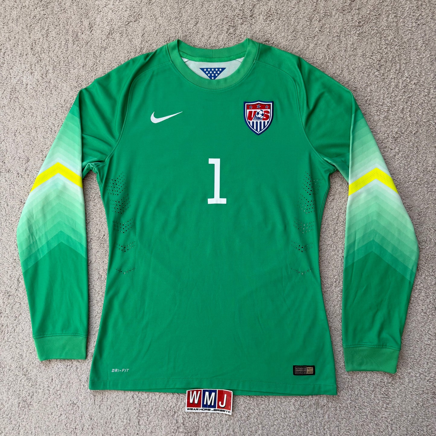 USA 2014 World Cup GK LONG SLEEVES PLAYER VERSION x Tim Howard #1 (L)