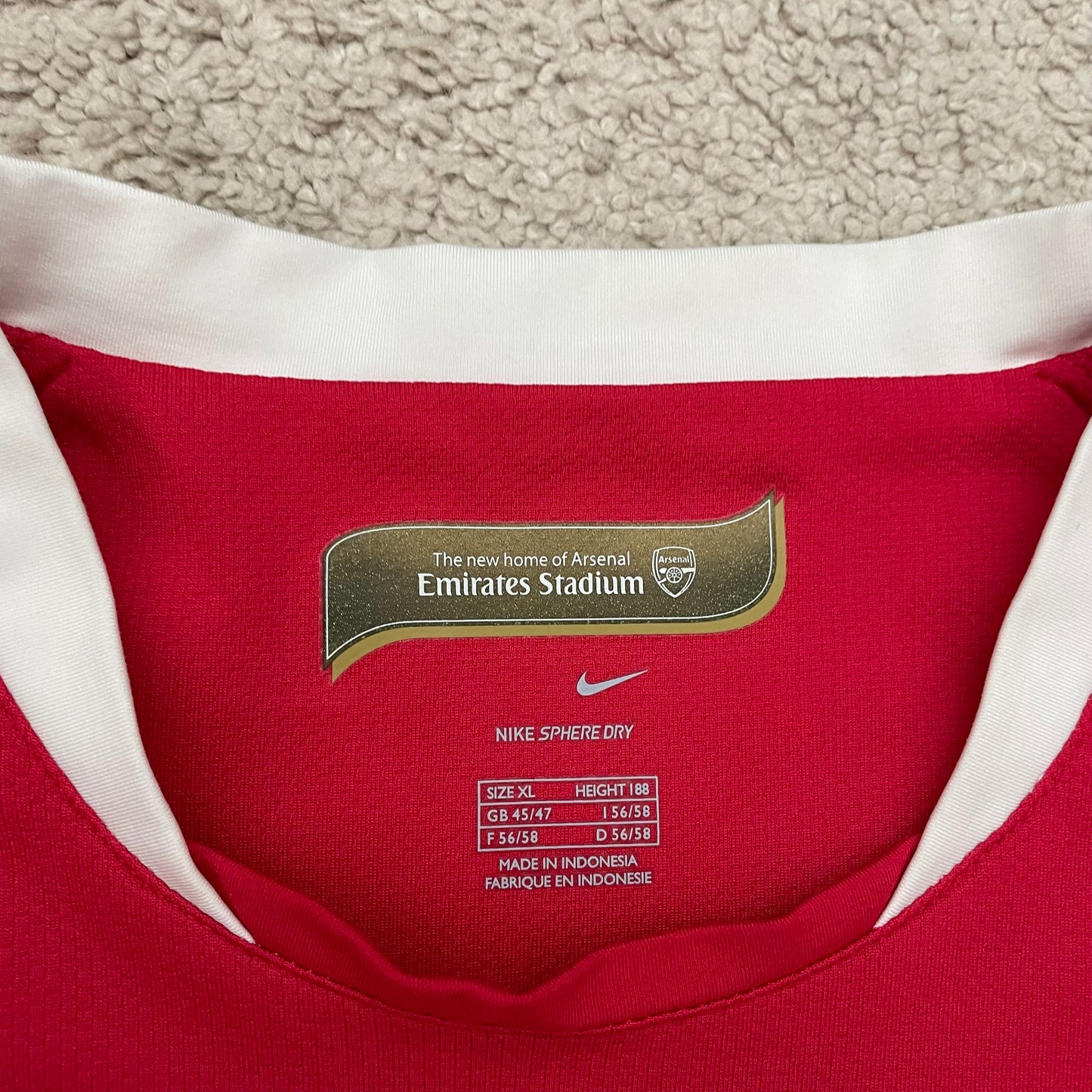 Arsenal 2007/08 home x Thierry Henry #14 (XL)