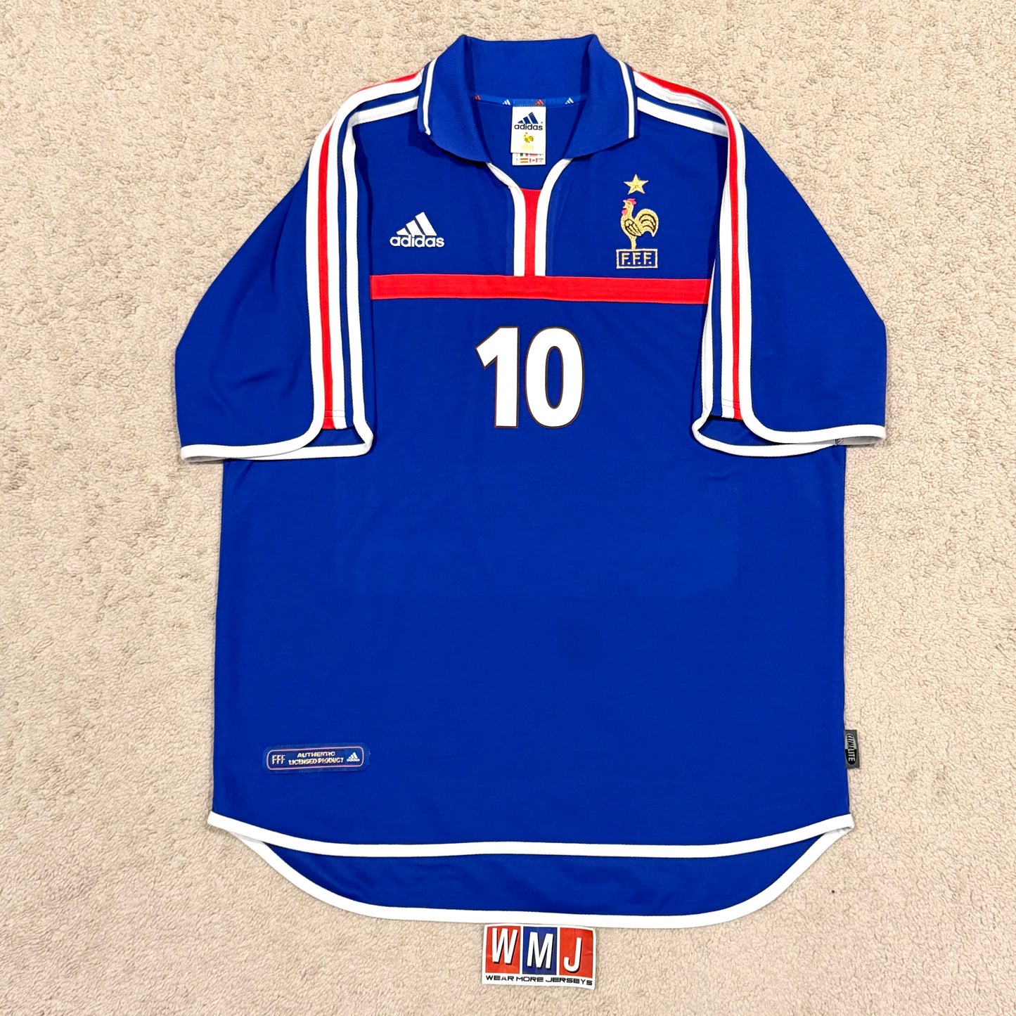 France 2000 EURO home x Zinedine Zidane #10 (L)
