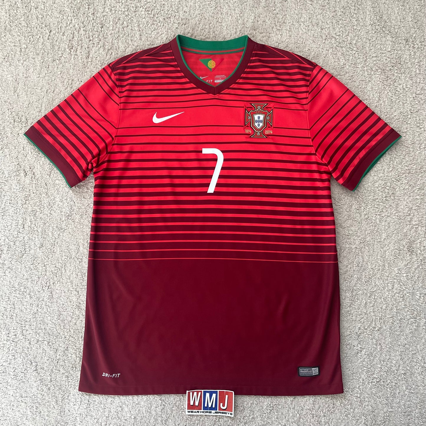 Portugal 2014 World Cup home x Cristiano Ronaldo #7 (L)