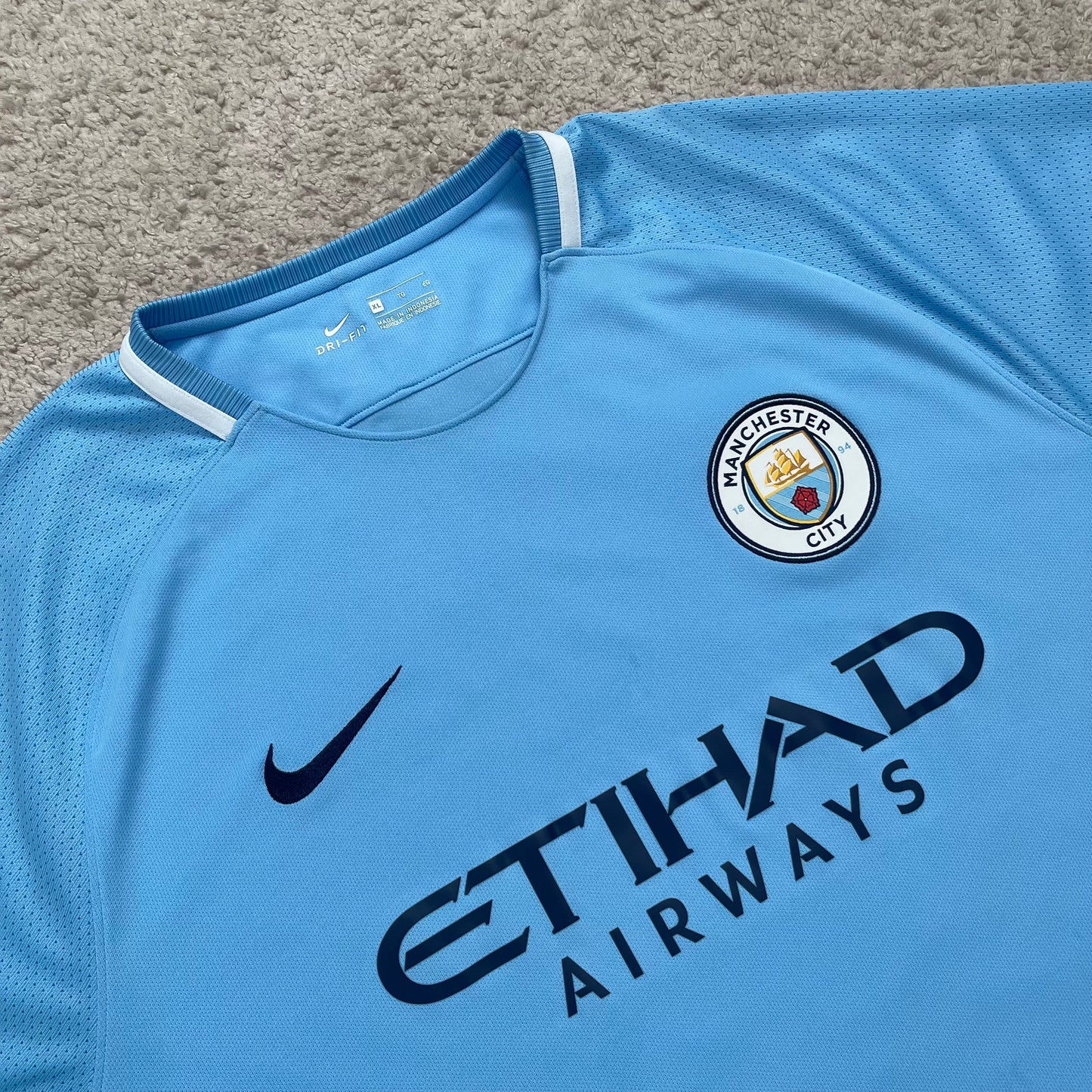 Manchester City 2017/18 home x Sergio Kun Agüero #10 (XL)