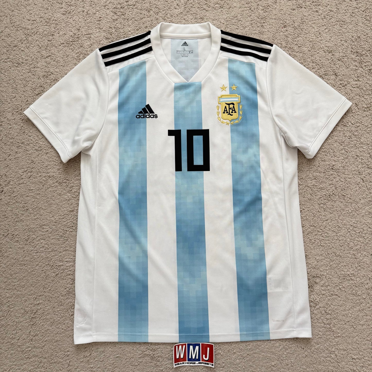 Argentina 2018 World Cup home x Messi #10 (L)