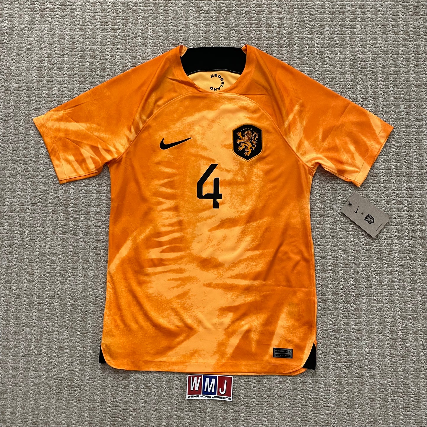 Netherlands 2022 World Cup home x Virgil Van Dijk #4 (S) *BRAND NEW WITH TAGS