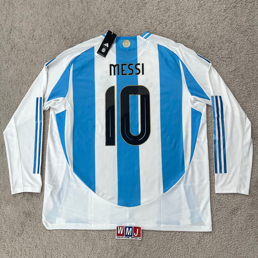 Argentina 2024 Copa America home PLAYER VERSION LONG SLEEVES x Messi #10 (XXL) *BRAND NEW WITH TAGS