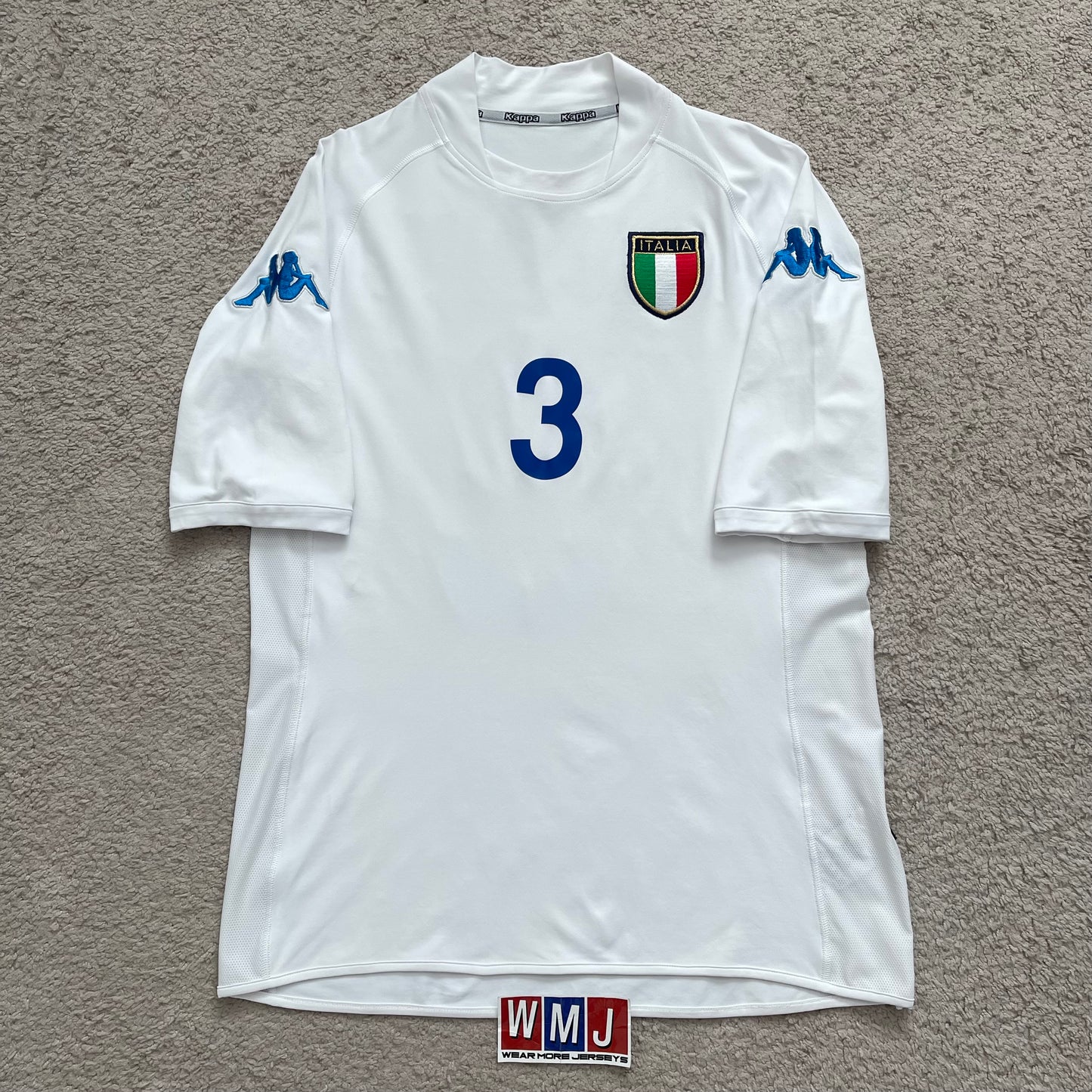 Italy 2002 World Cup away x Paolo Maldini #3 (XL - fits like M)