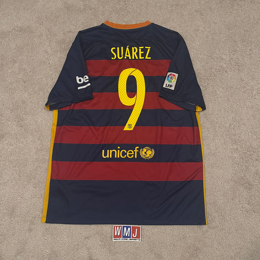 Barcelona 2015/16 home x Luis Suarez #9 (XL)