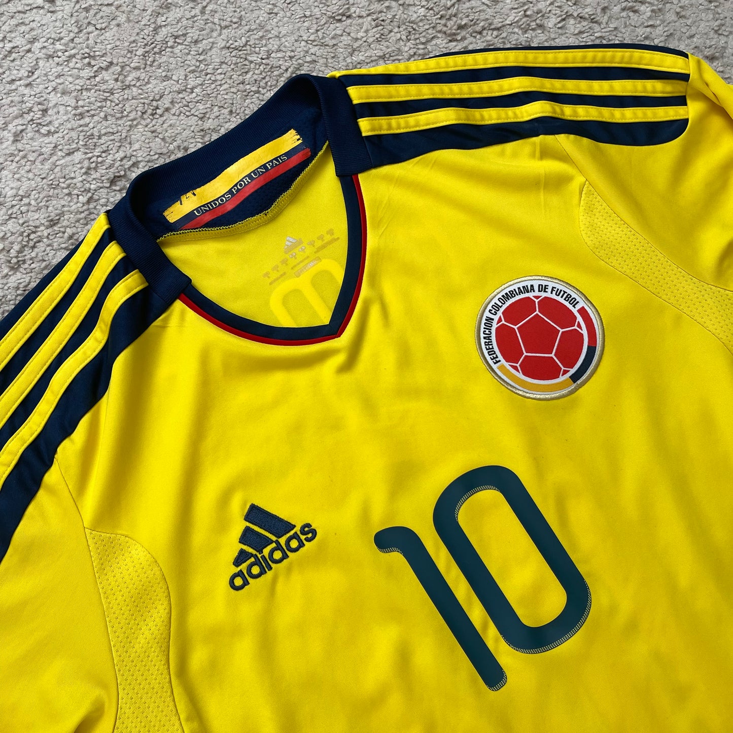Colombia 2011/13 home LONG SLEEVES x James Rodriguez #10 (S)