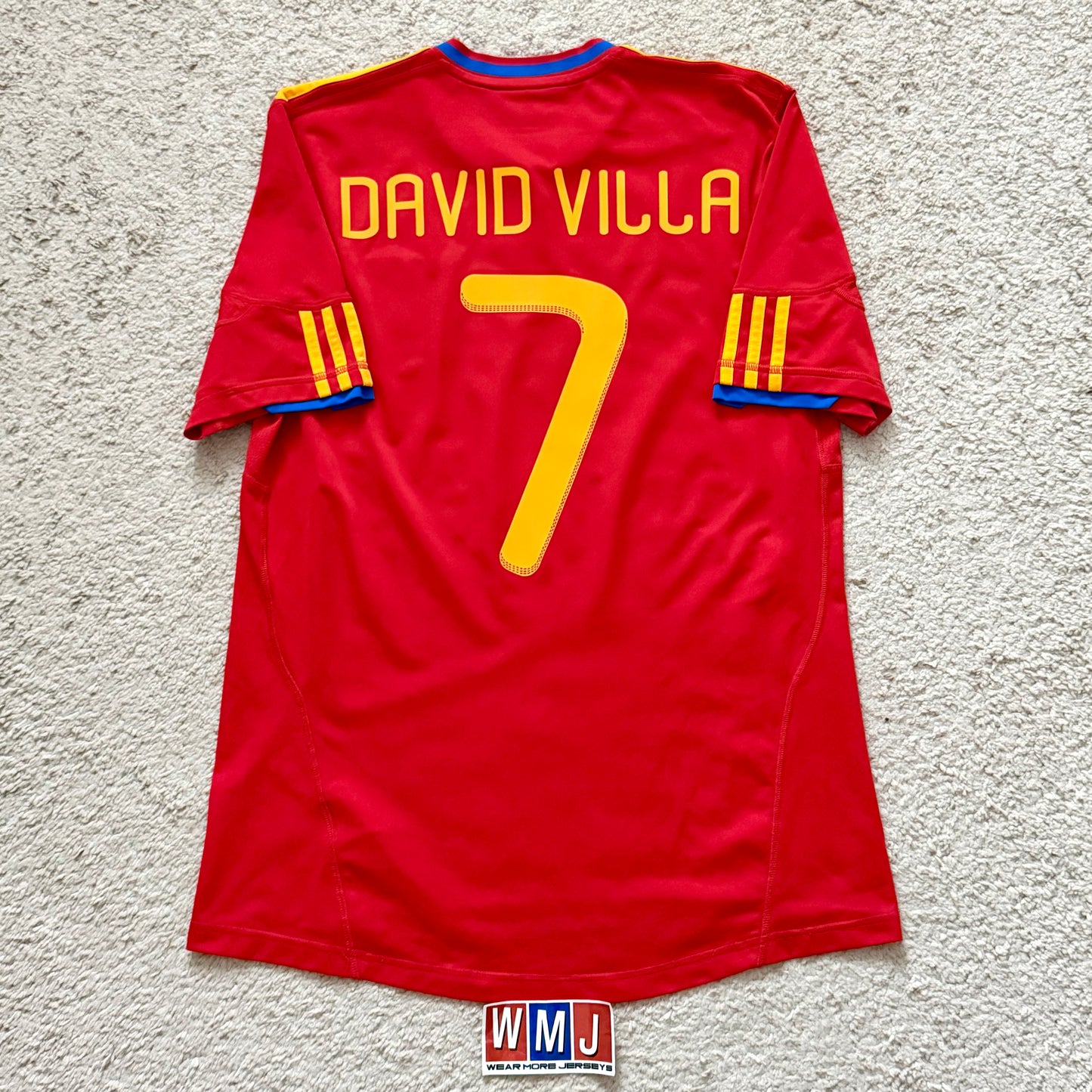 Spain 2010 World Cup home x David Villa #7 (M)