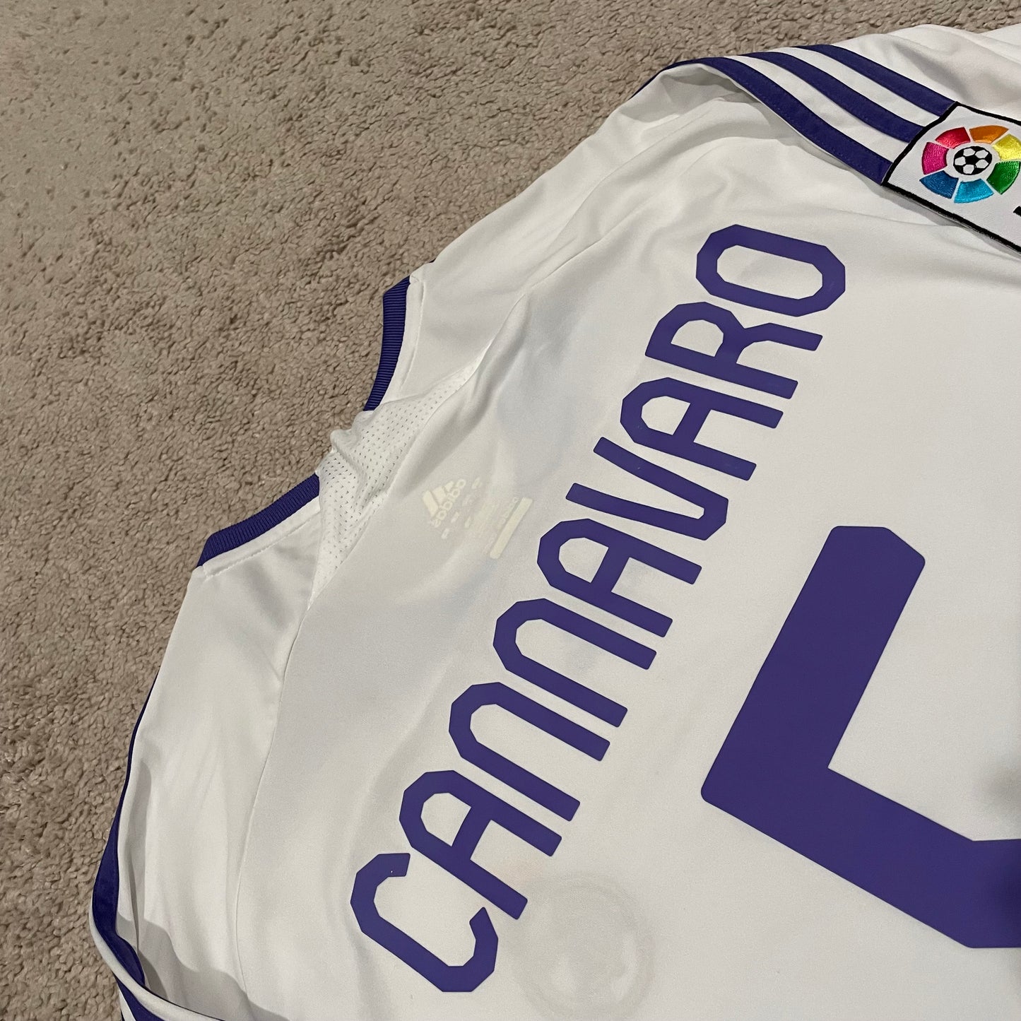 Real Madrid 2007/08 home x Fabio Cannavaro #5 (XL) *BRAND NEW WITH TAGS WITH SMALL STAINS