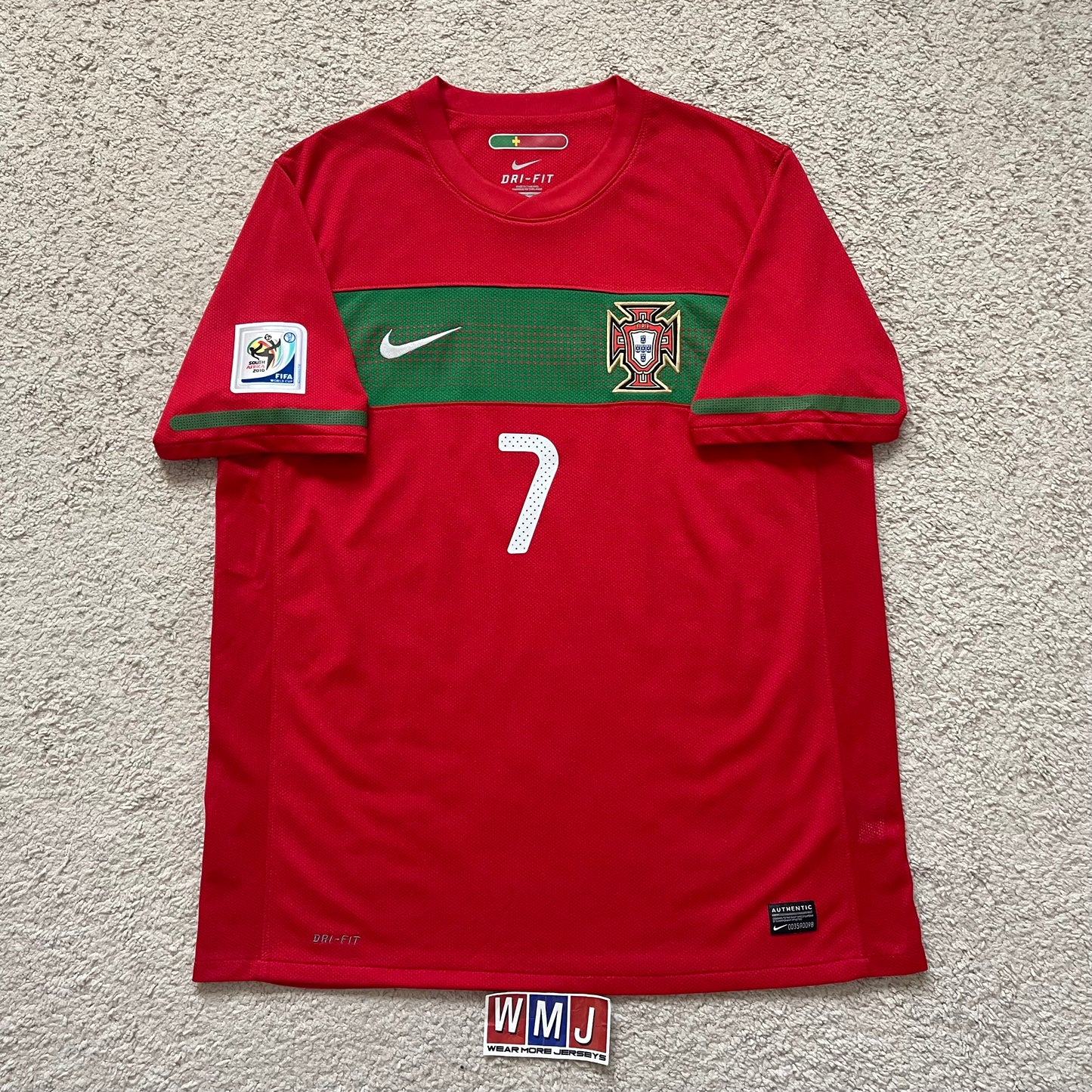 Portugal 2010 World Cup home x Cristiano Ronaldo #7 (L)