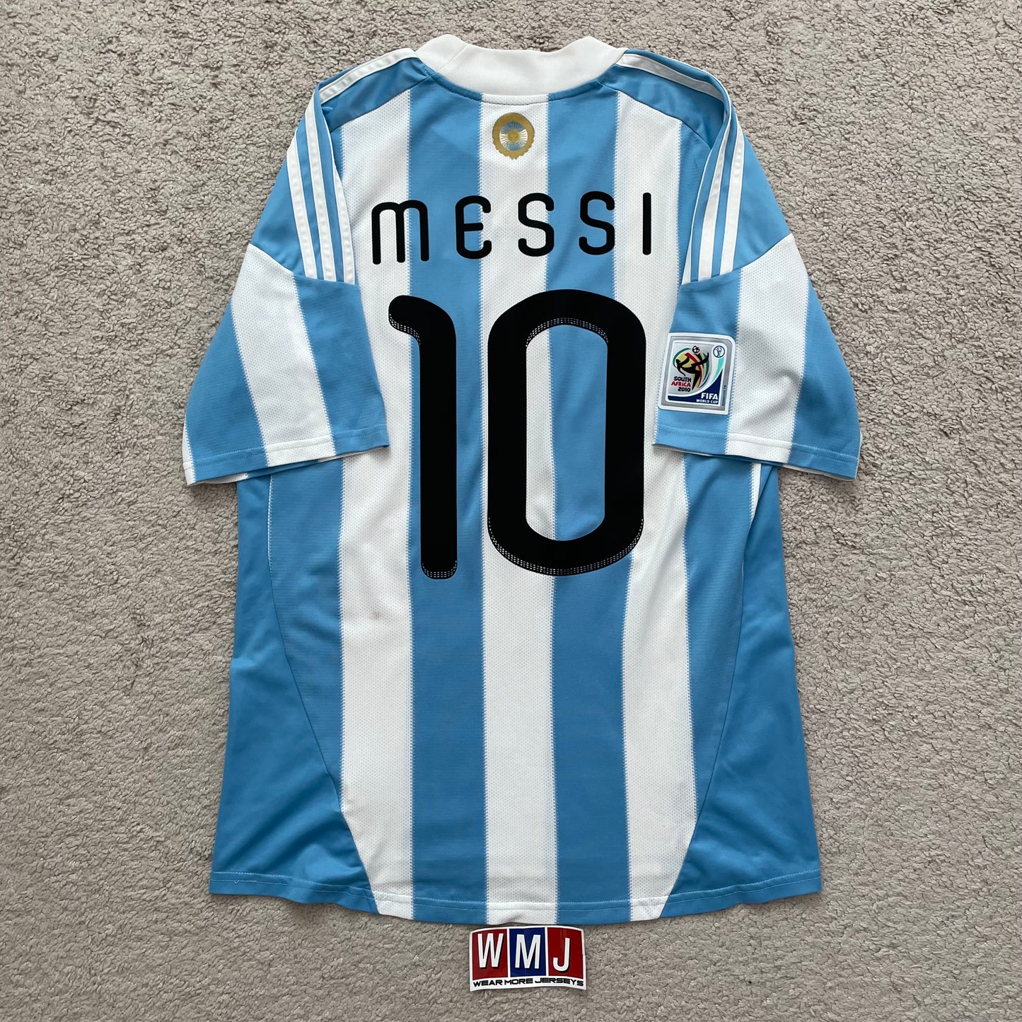 Argentina 2010 World Cup home x Messi #10 (M)