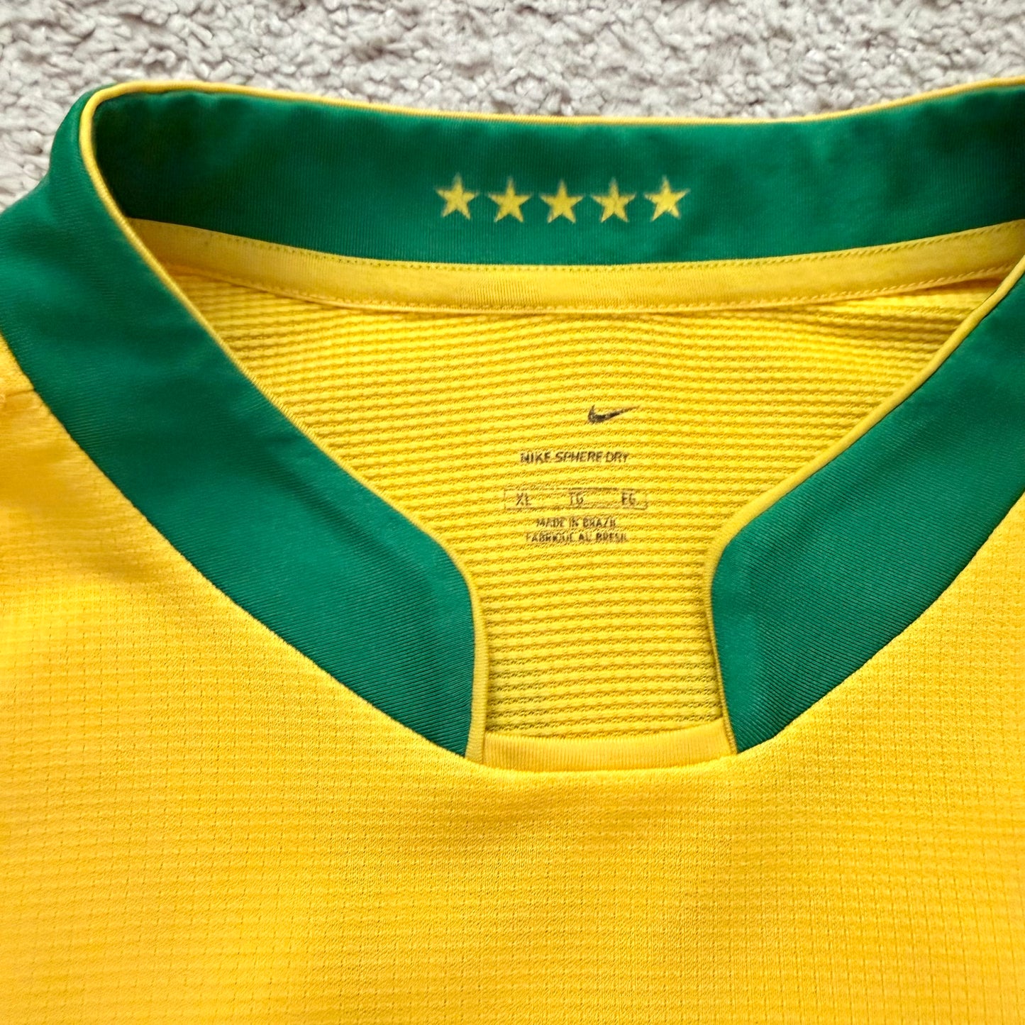 Brazil 2006 World Cup home x Ronaldo Nazario #9 (XL)