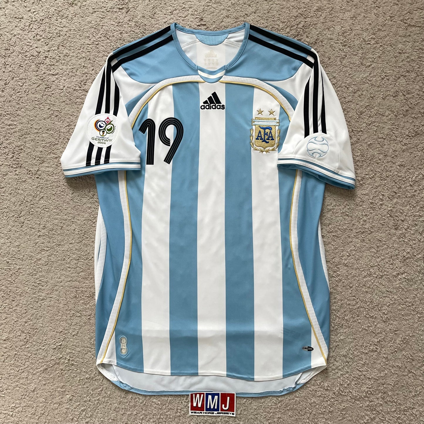 Argentina 2006 World Cup home x Messi #19 (M)