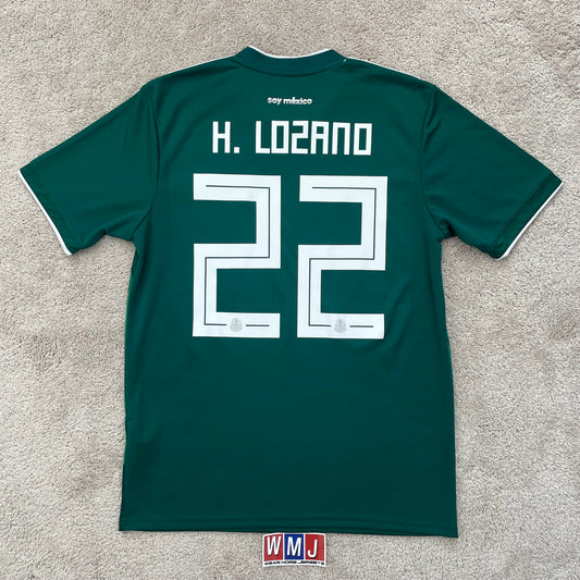 Mexico 2018 World Cup home x Chucky Lozano #22 (L)