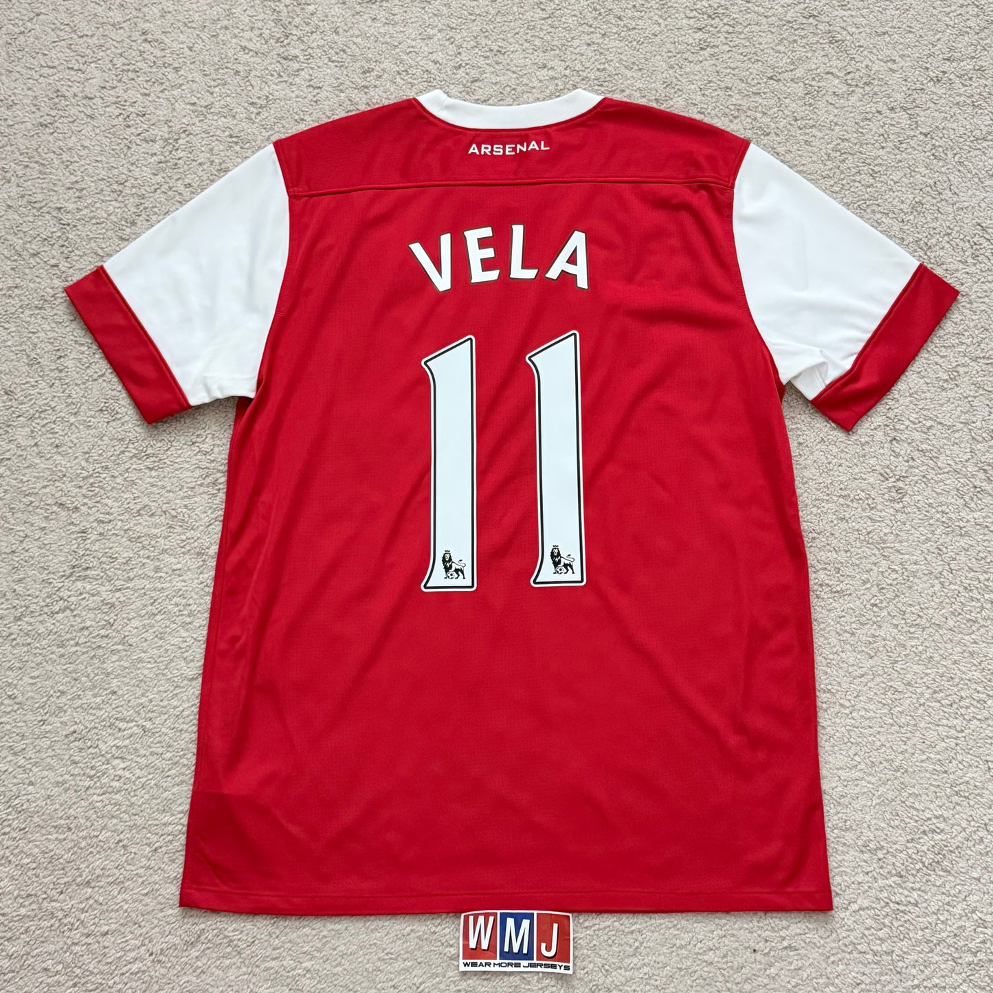 Arsenal 2010/11 home x Carlos Vela #11 (L)