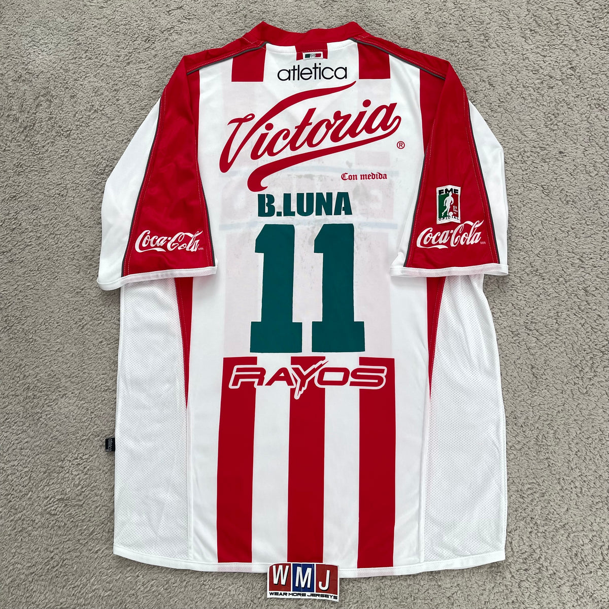 Necaxa 2001/02 home x Braulio Luna #11 (XL)