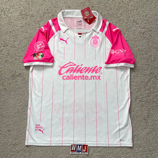 Chivas de Guadalajara 2021/22 fourth 'Pink October' PLAYER VERSION (XXL) *BRAND NEW WITH TAGS