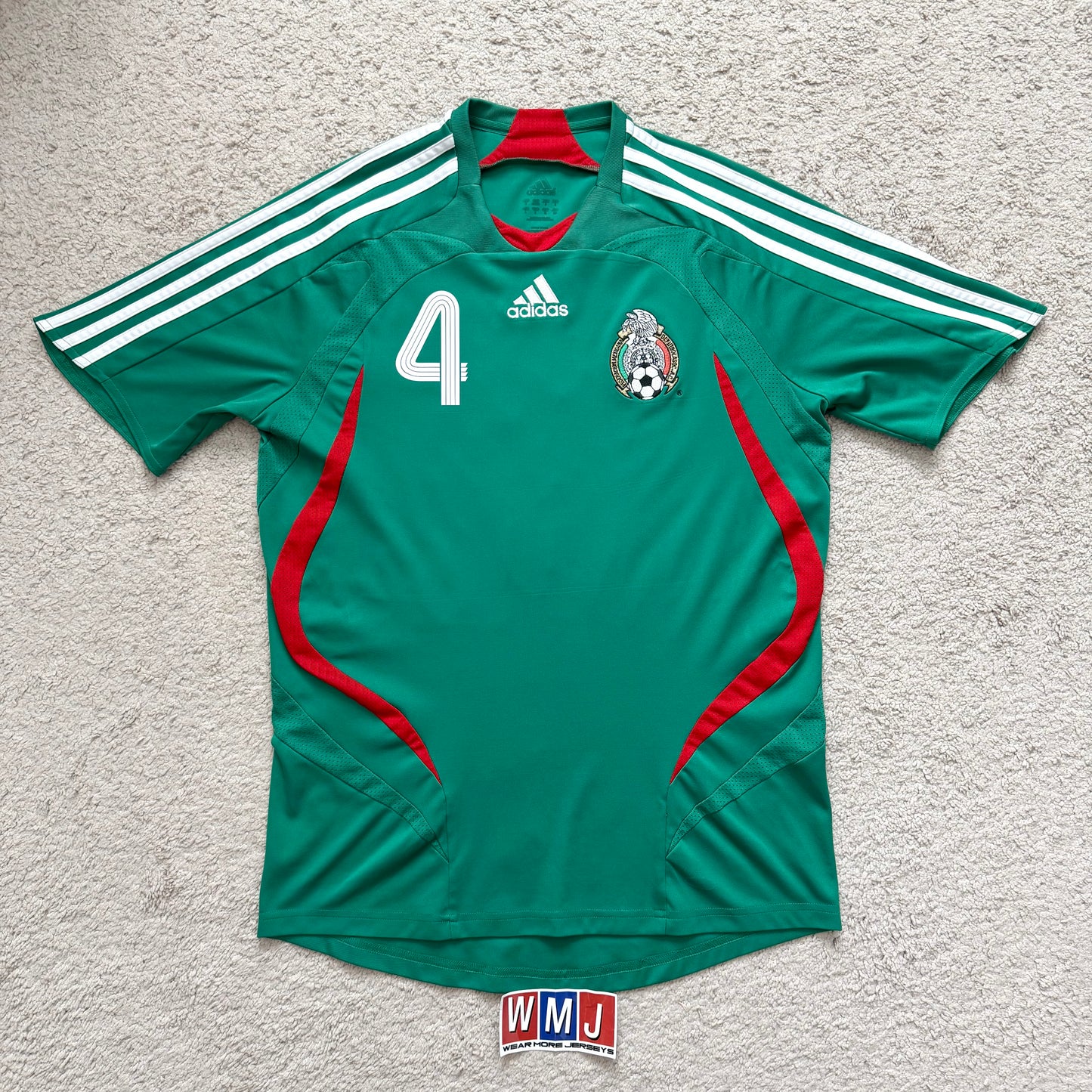 Mexico 2007/08 home x Rafa Marquez #4 (S) *has a very tiny hole in front
