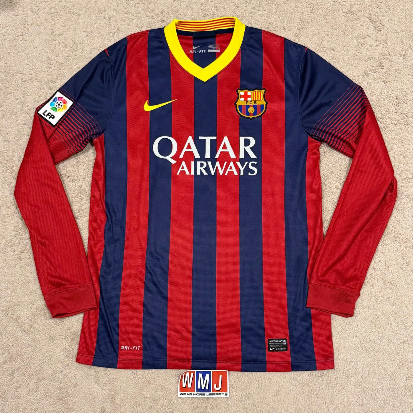 Barcelona 2013/14 home LONG SLEEVES x Neymar Jr #11 (M)
