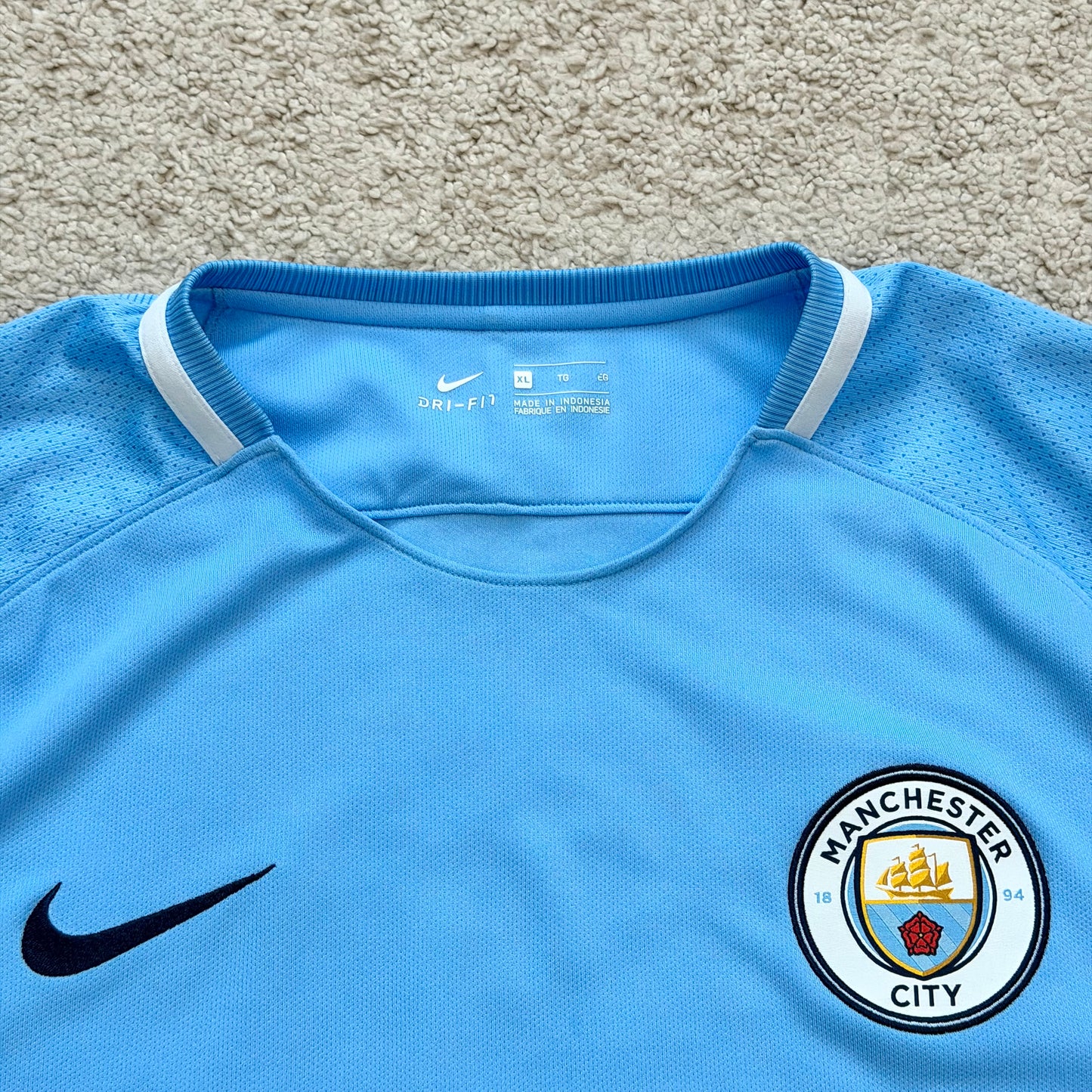 Manchester City 2017/18 home x Sergio Kun Agüero #10 (XL)