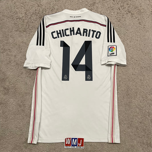 Real Madrid 2014/15 home x Chicharito Hernandez #14 (L)