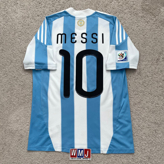 Argentina 2010 World Cup home x Messi #10 (M)