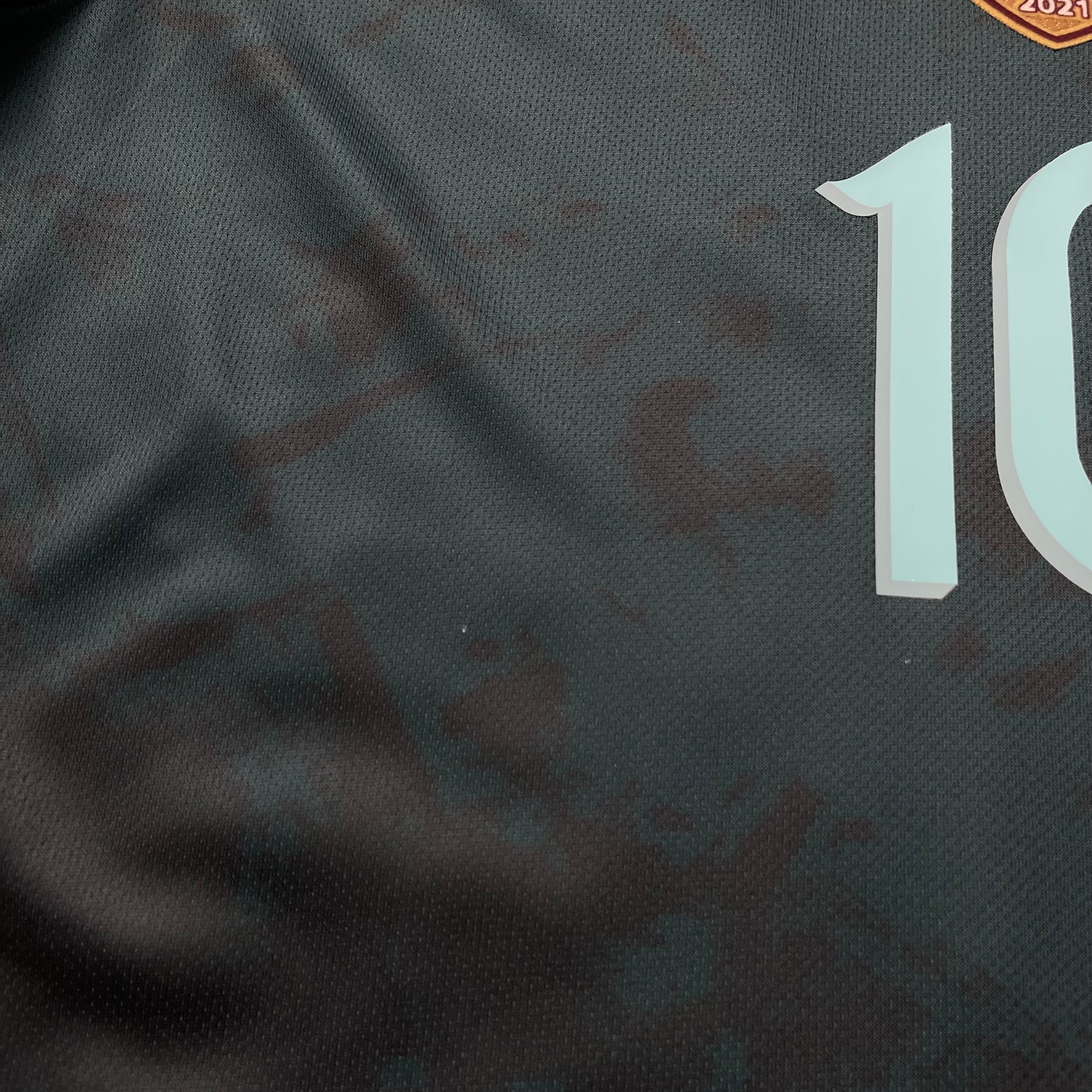 Argentina 2021 Copa America Champions away x Messi #10 (M)