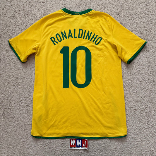 Brazil 2008/2009/2010 home x Ronaldinho #10 (M)