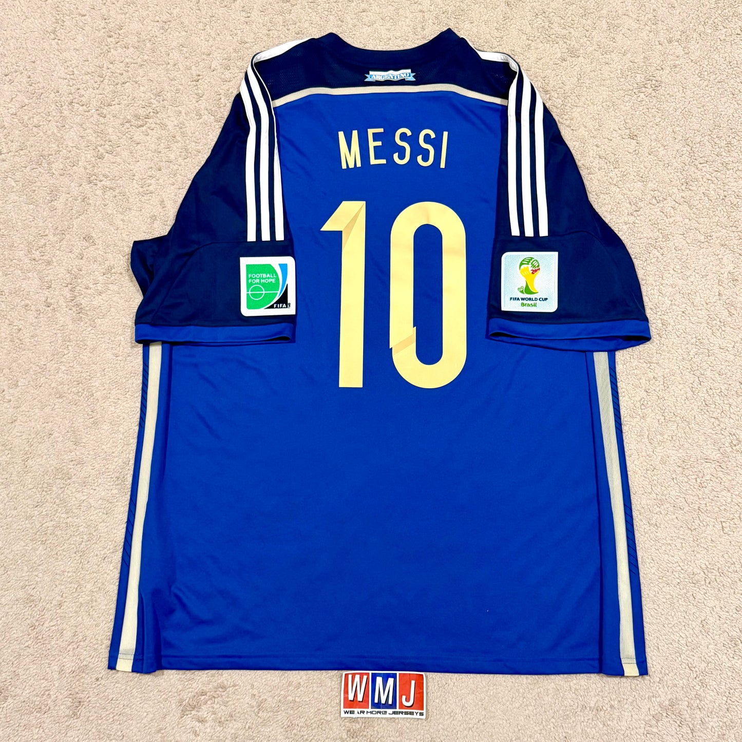 Argentina 2014 World Cup away x Messi #10 (XXL)