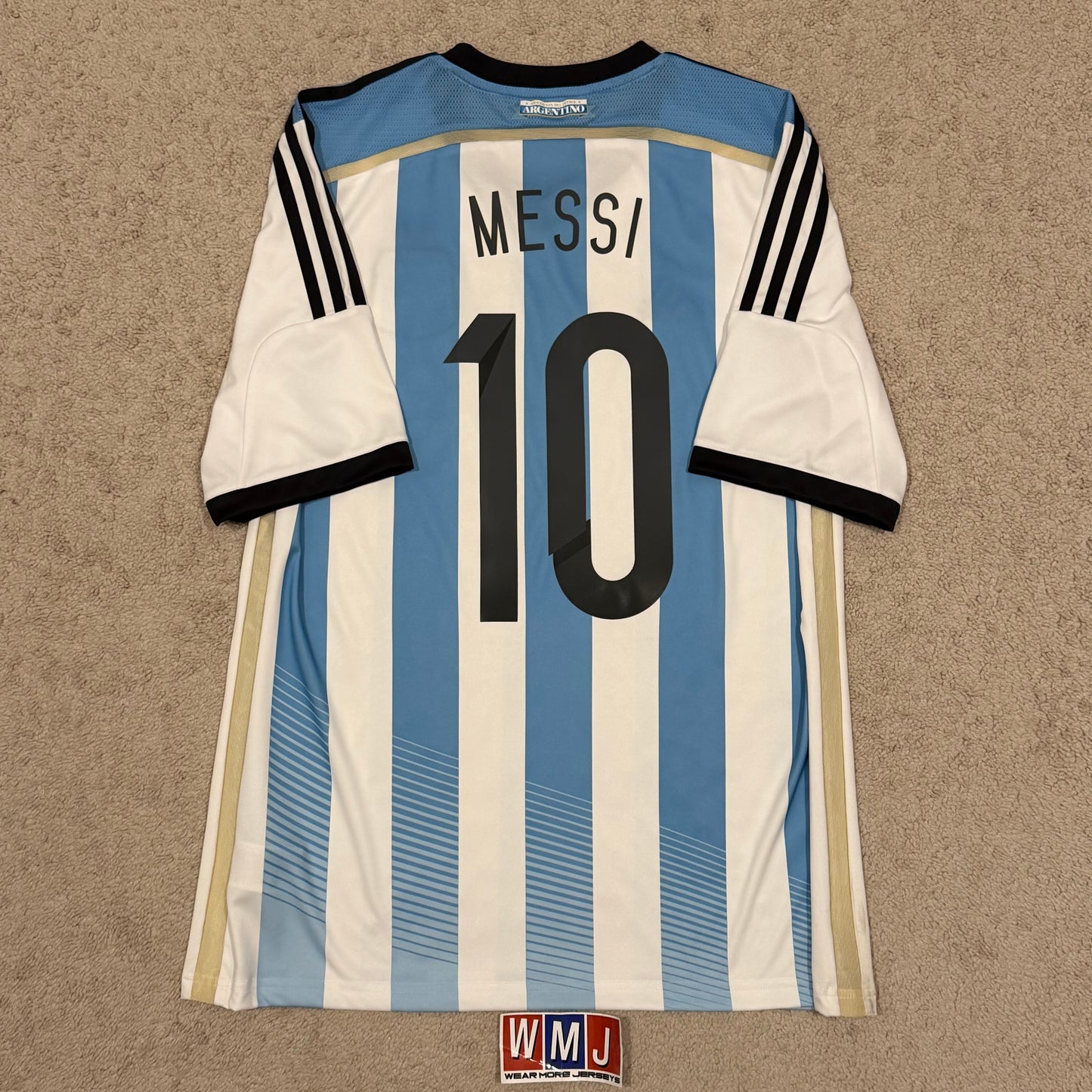 Argentina 2014 World Cup home x Messi #10 (L)